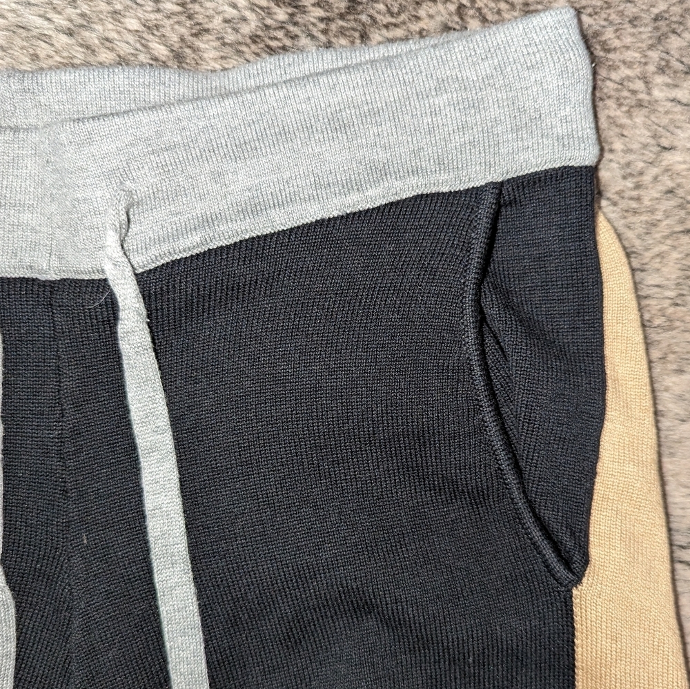 Monrow Color Block Knit Sweatpant Jogger Multi Women's XS - Picture 8 of 10